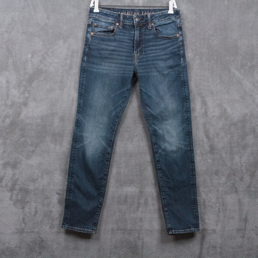 AMERICAN EAGLE Athletic Fit Jeans‎ Dark Wash Airflex Denim Mens Sz 29x32